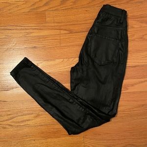 Akira black faux leather pants